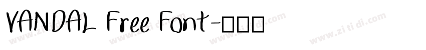 VANDAL Free Font字体转换